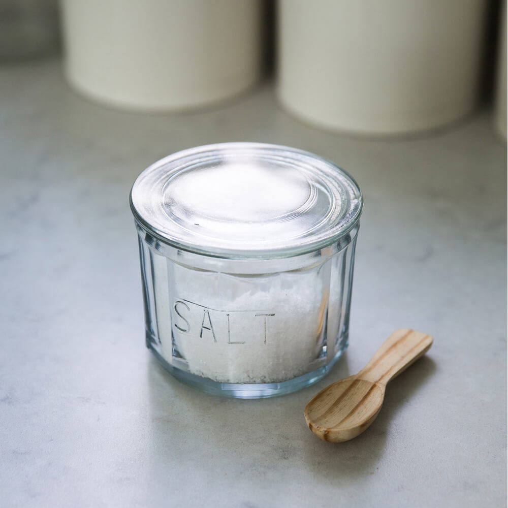 Garden Trading Glass Salt Pot